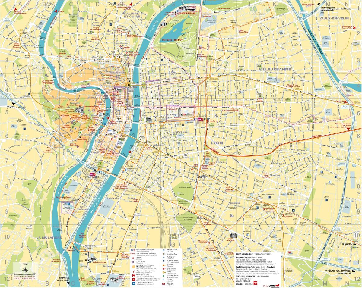 mapa Lyon denda