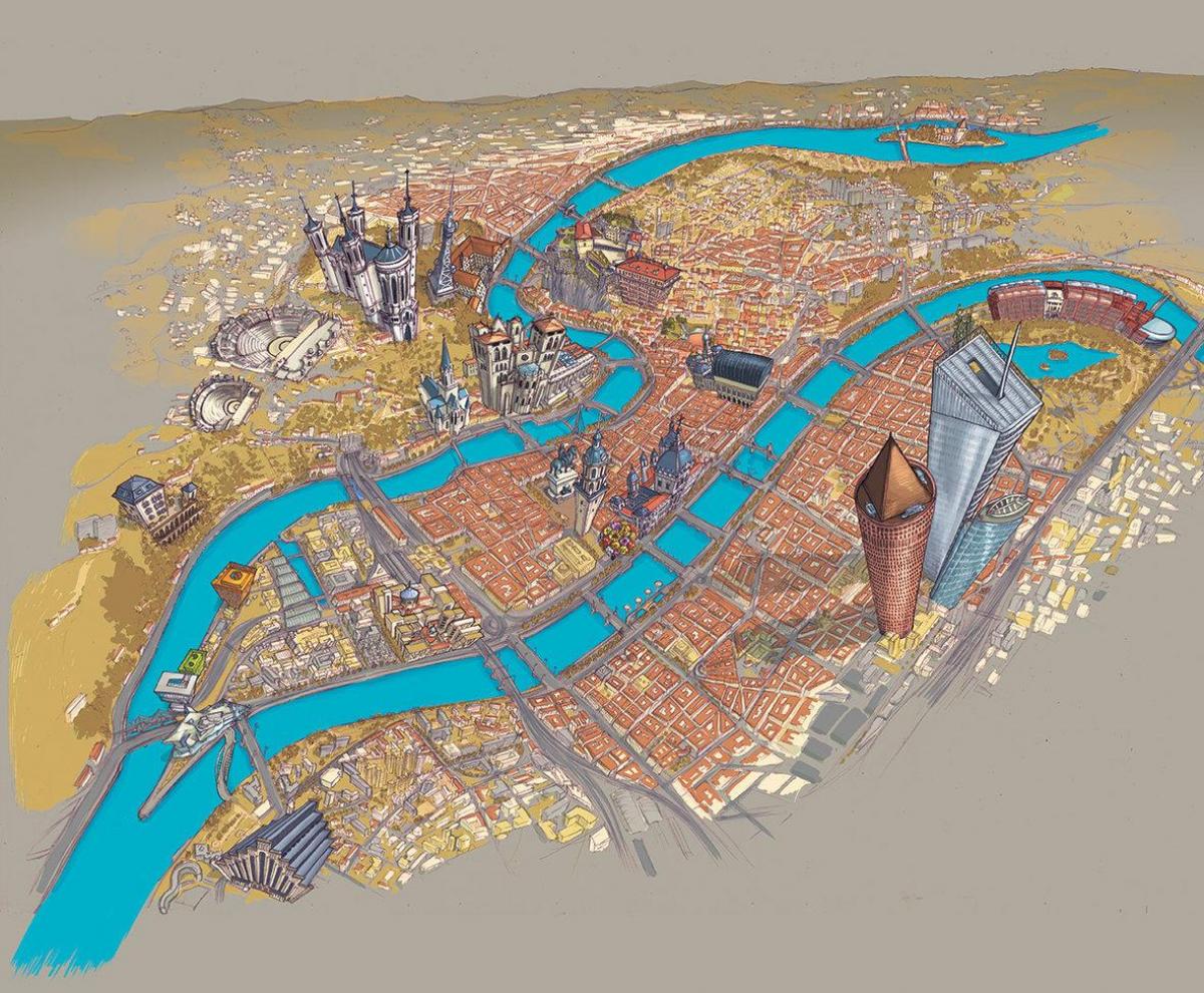 mapa Lyon itsasontzi
